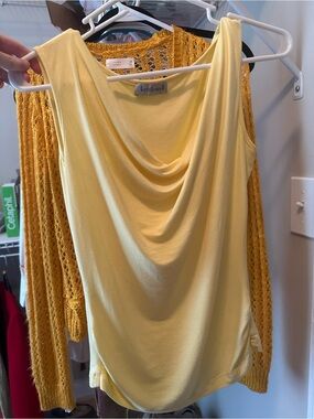 Kettlewell Soft Yellow Drape Neck Camisole